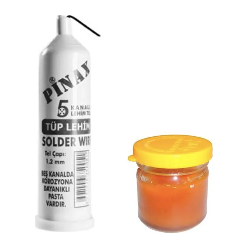 Tüp Lehim Teli Ve Lehim Pastası Set