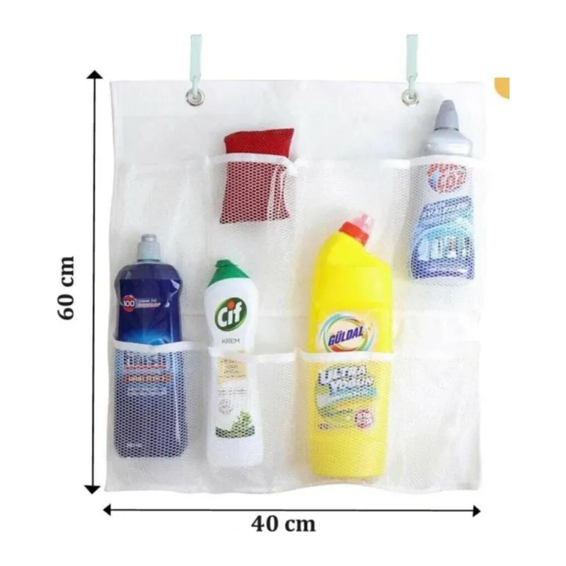 8 Cepli Askılı Mutfak Banyo Düzenleyici Askılı File Organizer