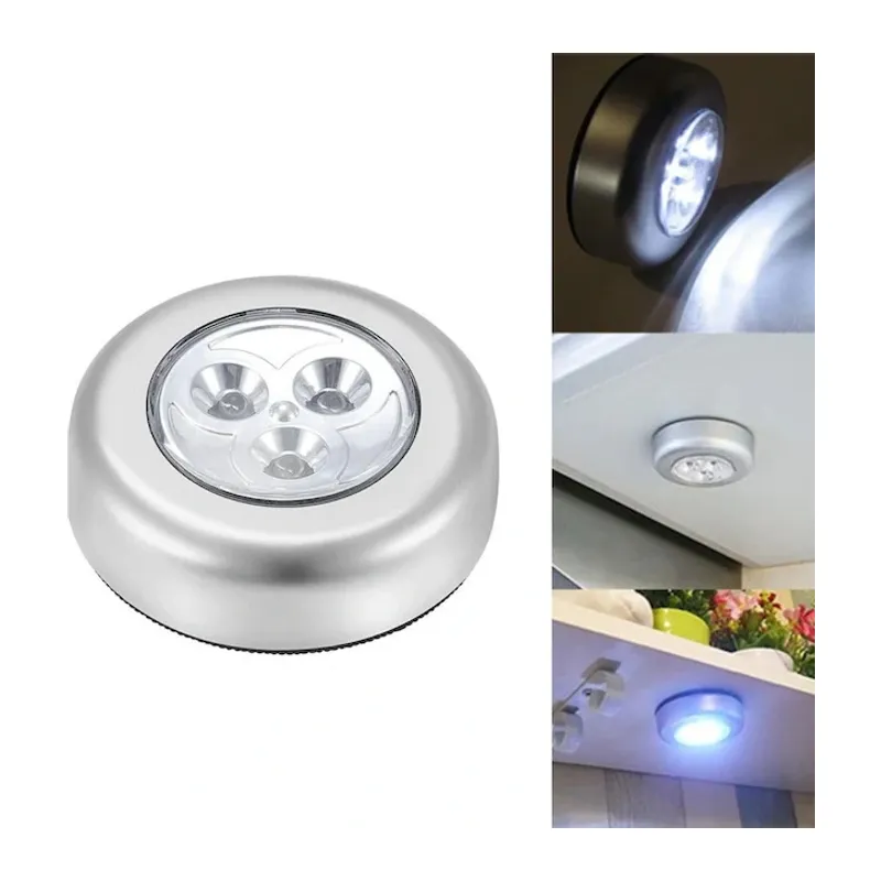 Gardrop - Çekmece - Dolap Köşe Aydınlatıcı Kablosuz Pilli Led Spot Mutfak Lamba Stick
