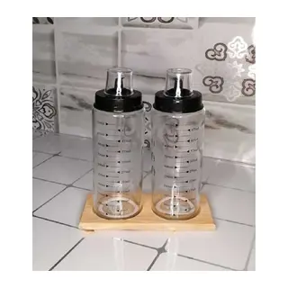 Ahşap Yağdanlık Altlığı -2 Bölmeli Yağlık Sosluk Standı