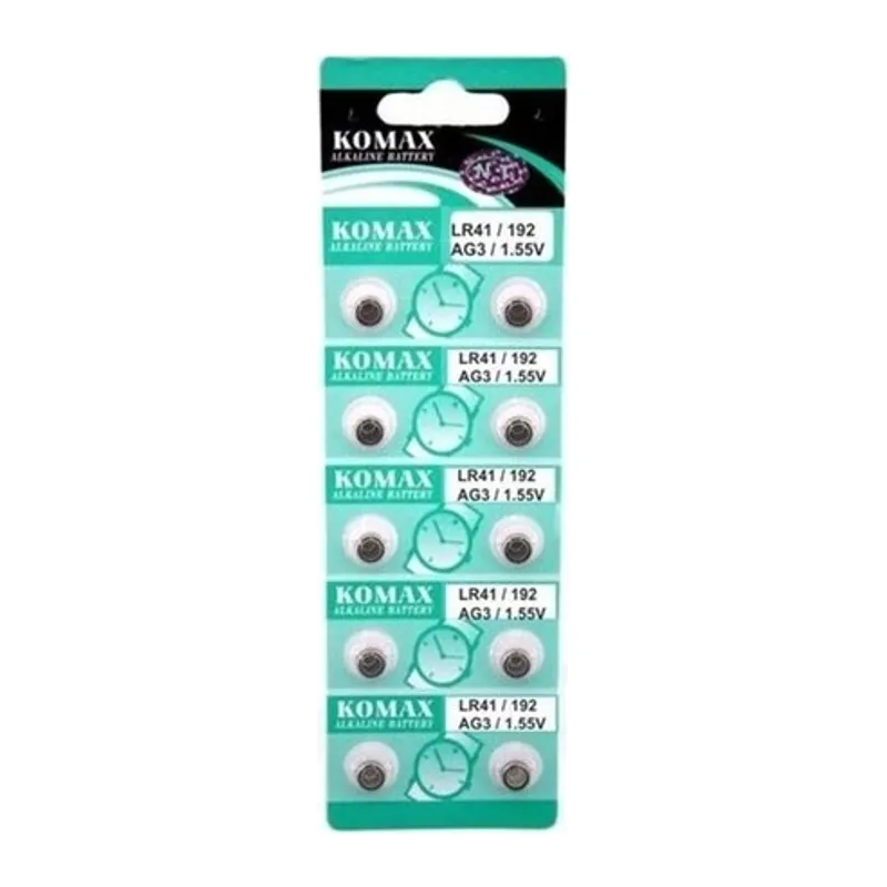 Ag3 Saat Pili - Düğme Pil 10lu Paket Lr41/192 1.55v