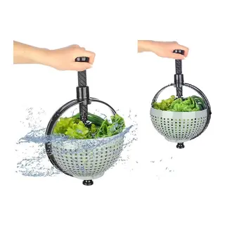 Hızlı Salata Kurutucu Süzgeç- Dönerli Süzgeç Dev Boy