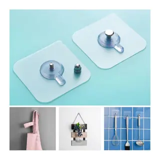 5 Li Yapışkanlı Mutfak Banyo Raf Tutucu Askı Pin Çerçeve Çok Amaçlı Askısı