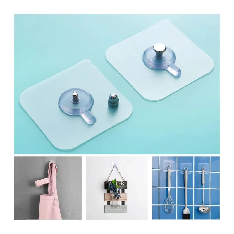 5 Li Yapışkanlı Mutfak Banyo Raf Tutucu Askı Pin Çerçeve Çok Amaçlı Askısı