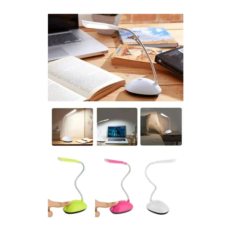 Masa Lambası Spiral Led Kitap Okuma Işığı Pilli Model Led Lamba