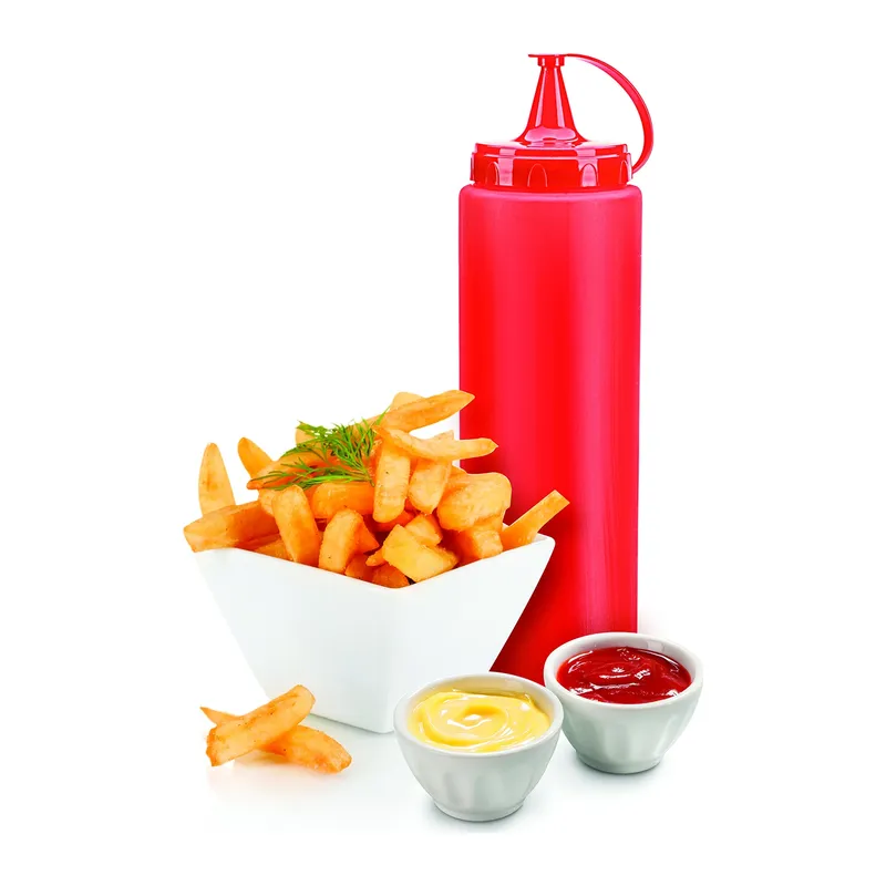 Ketçap Şişesi - 1000ml Dev Boy Kırmızı