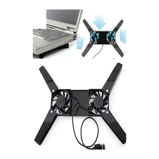 2 Fanlı Notebook Soğutucu Portatif Katlanabilir Laptop Soğutucu Fan Usbli Stand Bilgisayar Fanı