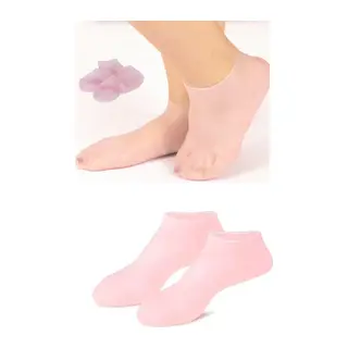 1 Çift Silikon Jel Topuk Nemlendirici Çorap Ayak Bakımı Çatlama Koruyucu Krem Çorabı