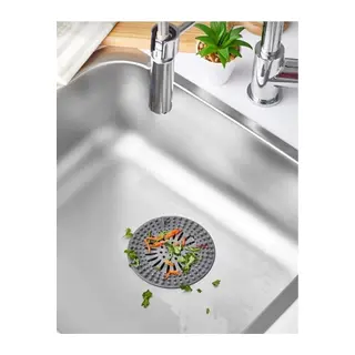 Yuvarlak Süzgeçli Silikon Mutfak Lavabo Ve Küvet Süzgeci Gider Süzgeci