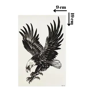 Kartal Geçici Dövme Şablonu - Ff037