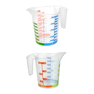 Ölçü Kabı Dereceli Renkli 1000 Ml + 300 Ml Set