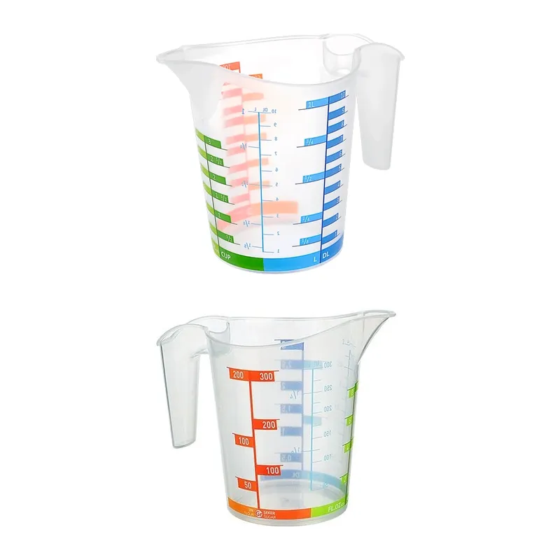 Ölçü Kabı Dereceli Renkli 1000 Ml + 300 Ml Set
