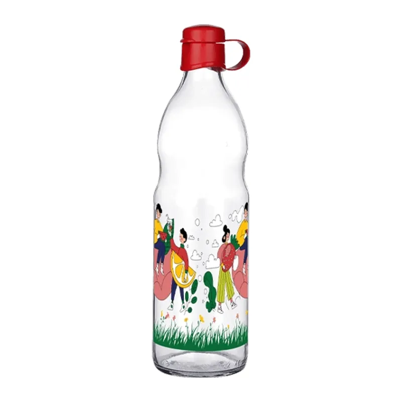 Frido Desenli Cam Suluk 1000 Ml