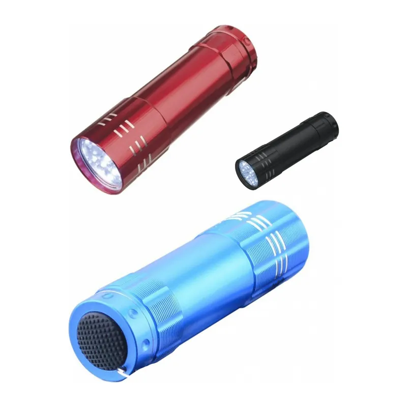 3 Adet 9 Ledli Metal Mini El Fener
