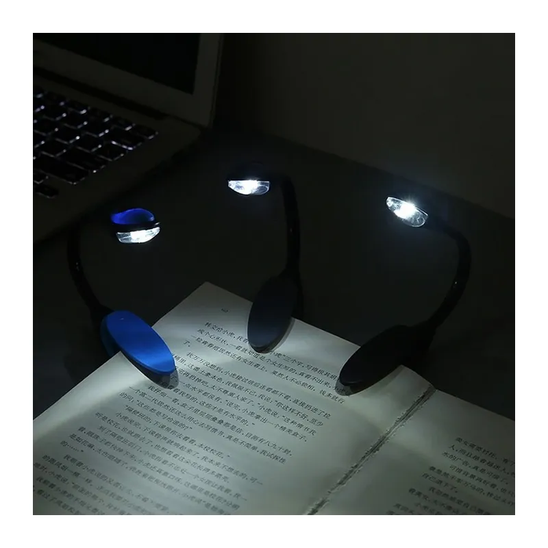 Kitap Okuma Işığı Led Booklight Kıskaçlı Pilli Model Led Işık