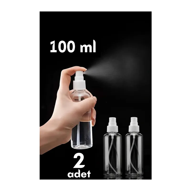 Püskürtücü Boş Sprey Şişe 100 Ml 2 Adet