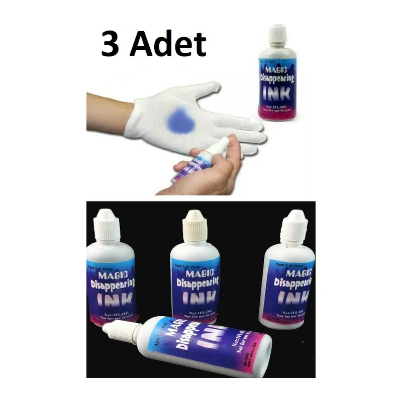 3 Adet Sihirli Şaka Mürekkebi