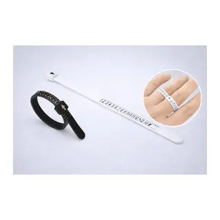 Yüzük Ölçüsü Alma Aleti Parmak Yüzük Ölçer Aparatı Ring Sizer Yüzük Ölçme Ölçü Seti - 2 adet