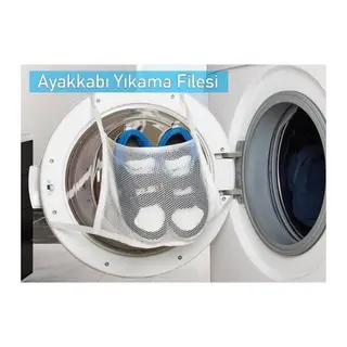 Hassas Çamaşır - Ayakkabı Yıkama Filesi Kapak Bağlamalı 35 X 20 Cm
