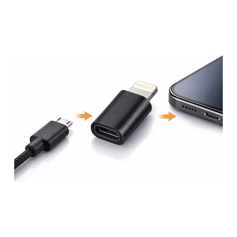 İphone 6s Plus Uyumlu Android Micro Usb Şarj Kablosunu İphone Lightning E Çevirici