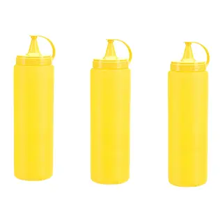 Mayonez Sos Şişesi - 700ml Sarı 3 Adet