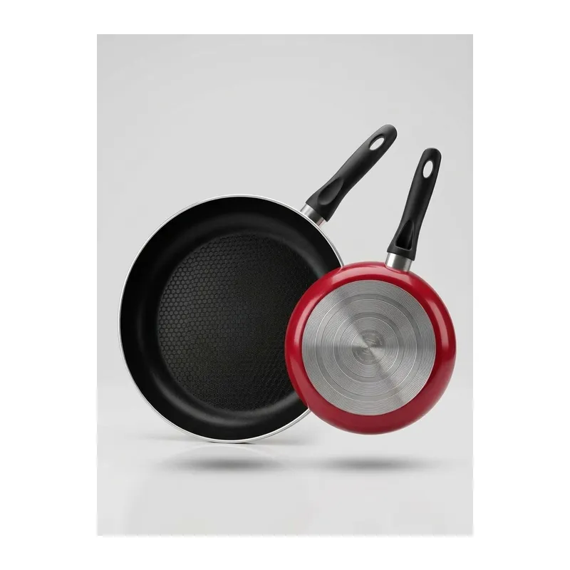 Tava 28 Cm Alüminyum Yapışmaz Tava Non Stick Kırmızı Tava Günlük Mutfak Kullanımı İçin İdeal
