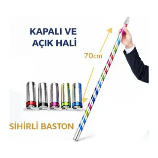 Sihirli Açılır Baston – Mendilden Bastona İlizyon Oyunu (70 Cm)