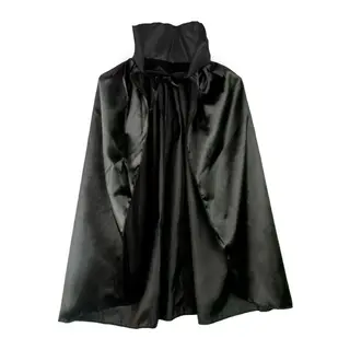 Siyah Renk Yakalı Halloween Pelerini 90 Cm