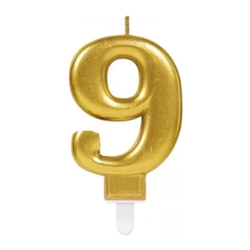 9 Rakam Mum Gold Renk