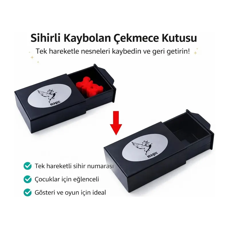 Herşeyi Kaybeden Sihirli Kutu Sihirli Çekmece 3x10x7 Cm