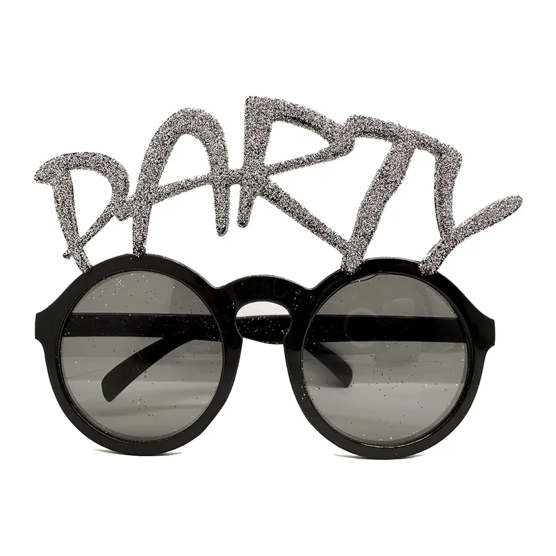 Gümüş Simli Party Yazılı Parti Gözlüğü
