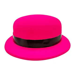 Neon Pembe Uv Parti Şapkası Plastik