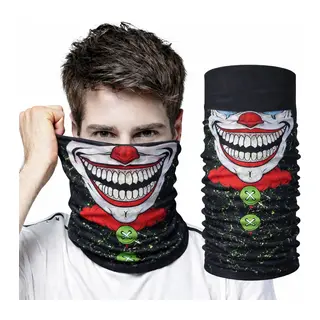 Joker Yüz Baskılı Baf Bandana - Çok Amaçlı Boyunluk Bandana 2 No
