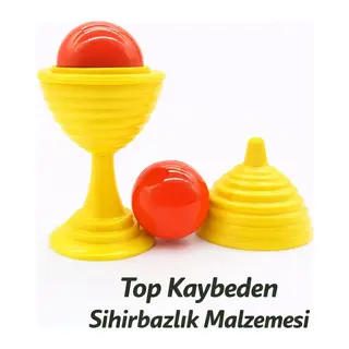 Sarı Renk Sihirli Kupa Top Kaybetme Oyunu 7 Cm