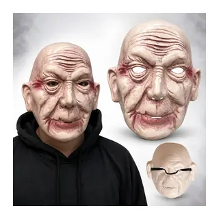 Korkunç Yaşlı Adam Gerçekçi İhtiyar Maske