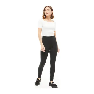 Kadın Büyük Beden Şardonlu Yüksek Bel Tayt - Renkli / 2XL