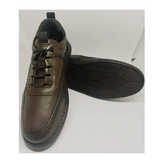 ERKEK CASUAL HAKİKİ DERİ AYAKKABI KOYU - Renkli / 44