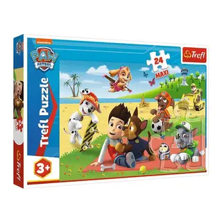 PUZZLE-14346 Paw Patrol 24 Parça Maxi Çuk Puzzle -Vardem