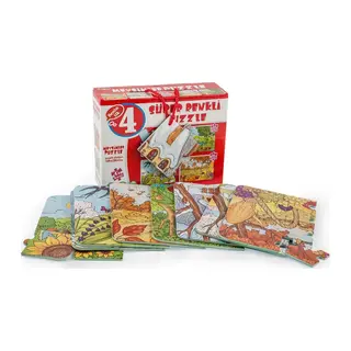 2488 MEVSİMLER SÜPER RENKLİ PUZZLE 4LÜ - 1 Adet