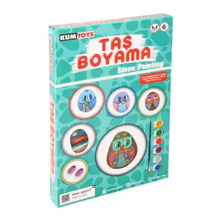 5307 Kumt Taş Boyama - Stone Painting / +6 yaş - 1 Adet