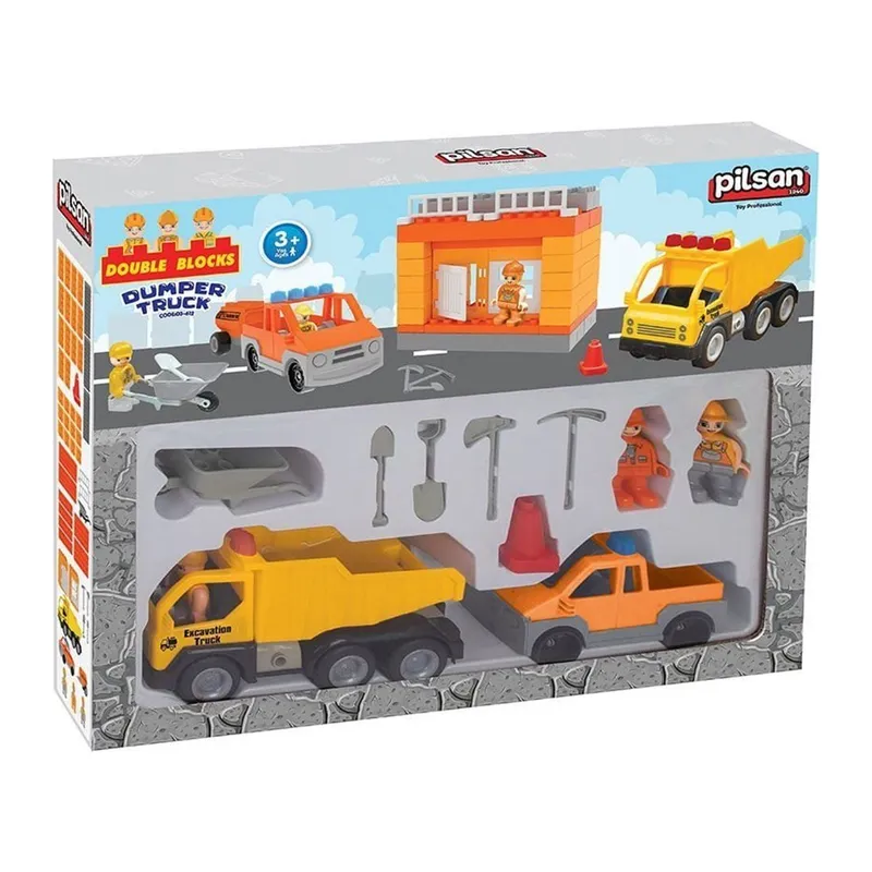 03 612 Double Blks İnşaat Seti -Pilsan Oyuncak - 1 Adet