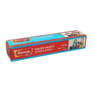 ERN-710 Heroes Color 6lı Parmak Boya - Eren Oyuncak - 1 Adet