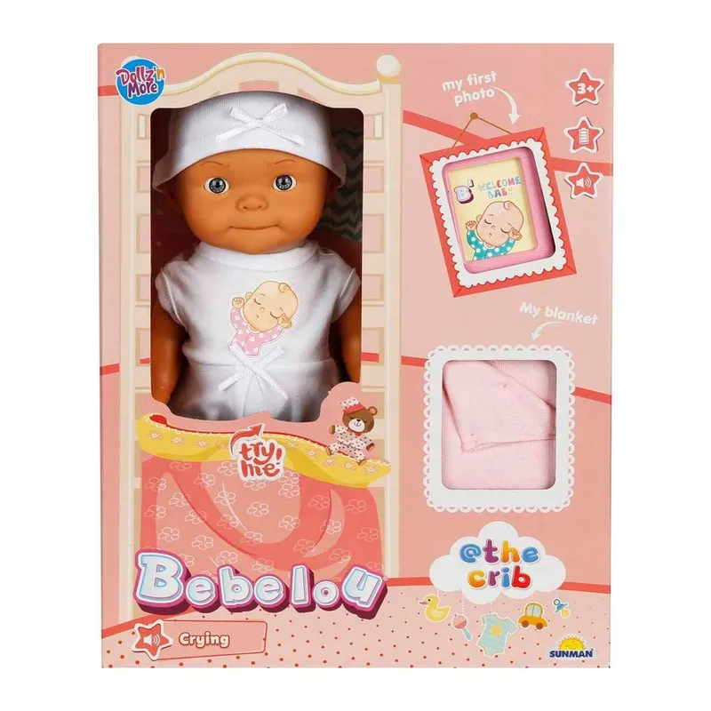 5683 Bebelou Sesli Hoş Geldin Bebeği 30 cm -Sunman - 1 Adet