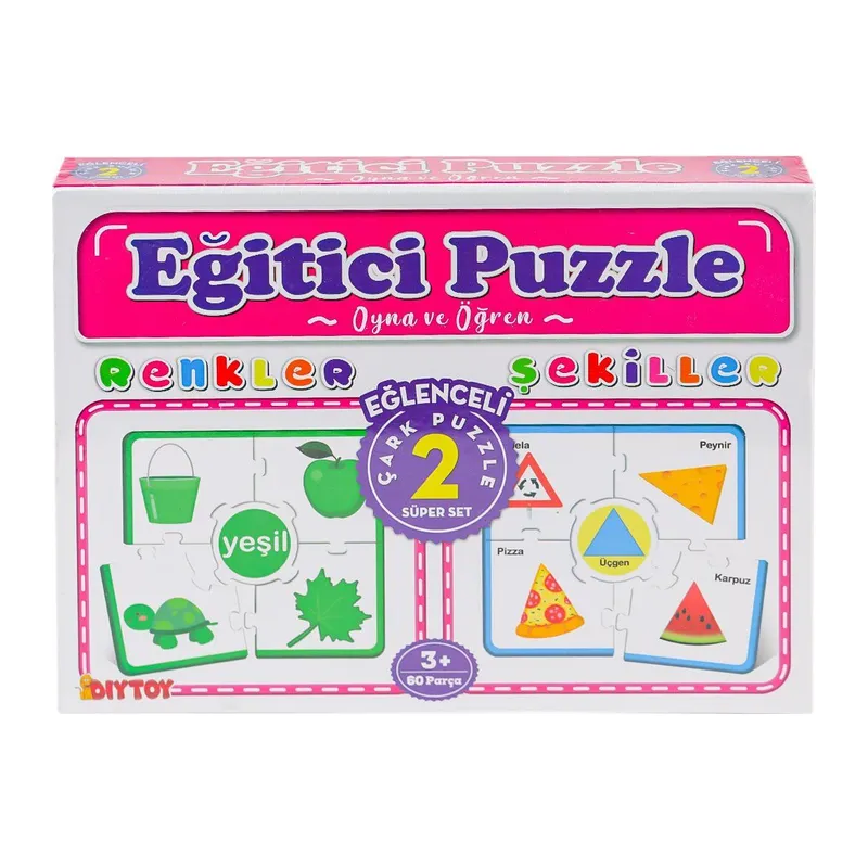 7194 Çark Puzzle Renkler Şekiller -Dıytoy - 1 Adet