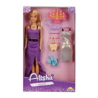3393 SUN-RST-SIS Minik Alisha Yedek Kıyafetli Bebek Set 29 cm - Sunman - 1 Adet