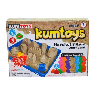 5329 Kumt, Hareketli Kum Seti 1000 gr / +3 yaş - 1 Adet