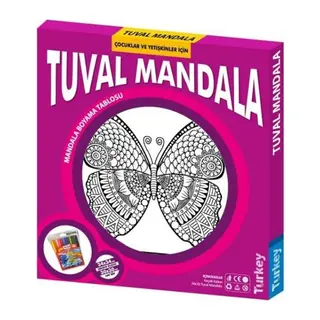 5117 Kumt Tuval Mandala - 1 Adet