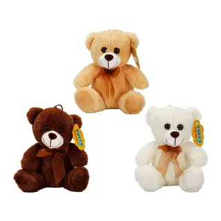 0998 SUN-JHN-PFF-SK PELUŞ AYI OTURAN KURDELELİ 21CM 2R - 1 Adet