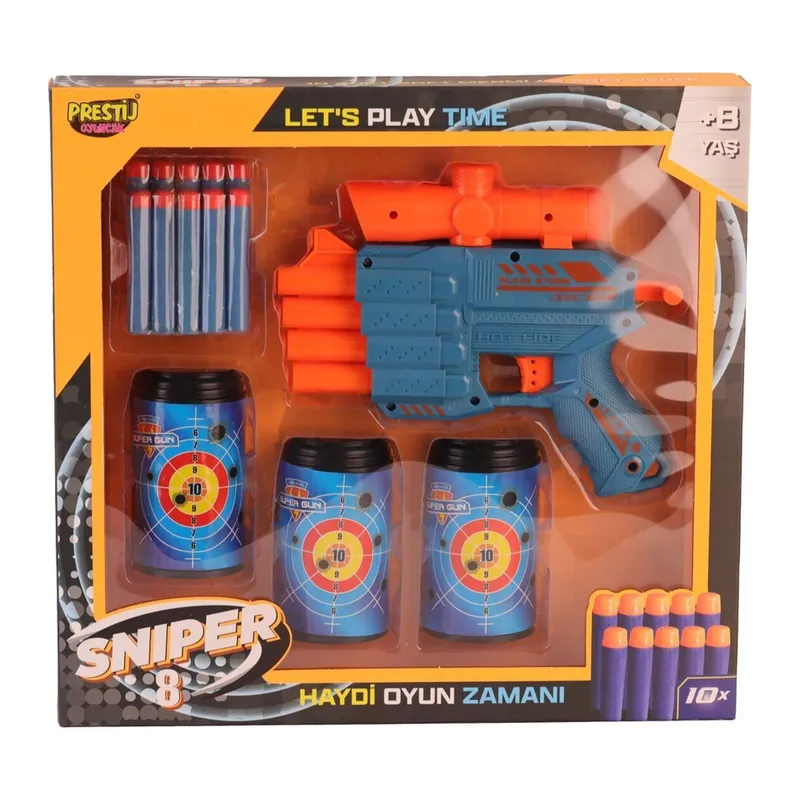 FAB 5707 KUTULU 3 HEDEFLİ SNİPER 8 DART ATICI - 1 Adet