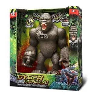 37108 Sunman Jurassic Clasega Canar Siber Goril Figürü - 1 Adet